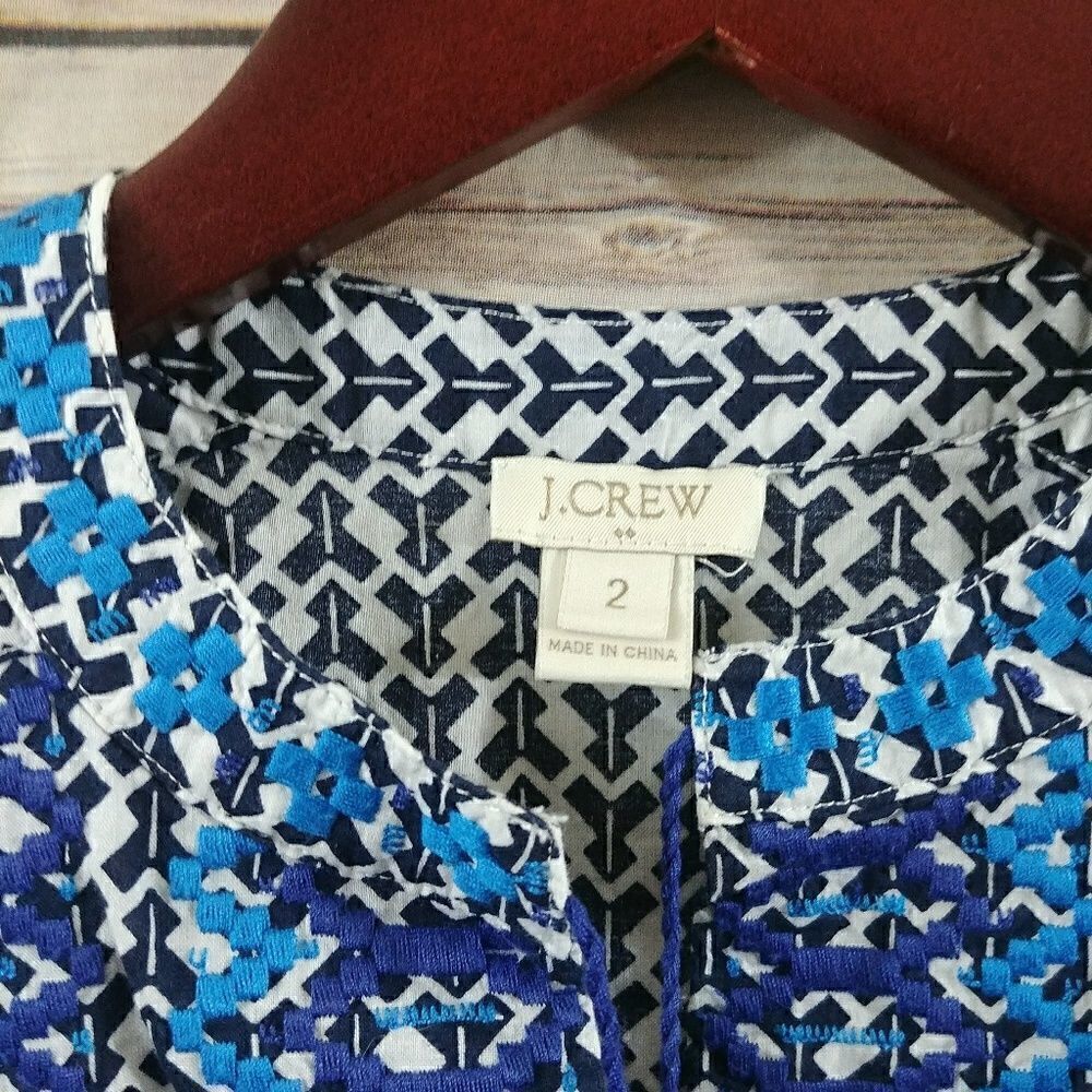 J. Crew Women's Tank Top Blue Size 2 XS - Picture 5 of 6